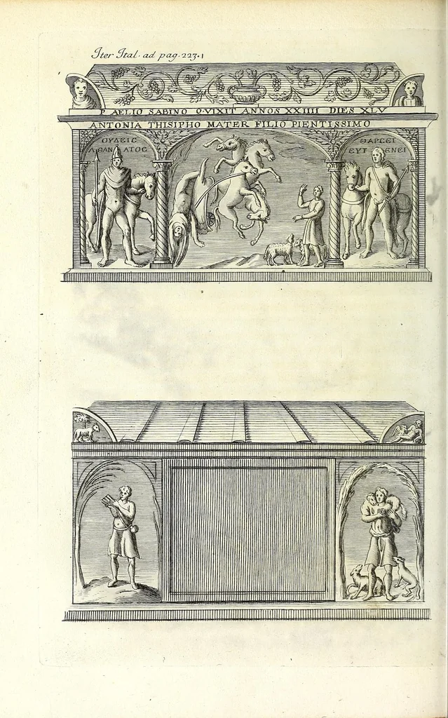 An illustration from Museum italicum, seu, Collectio veterum scriptorum ex bibliothecis italicis, 1687, leaf 264