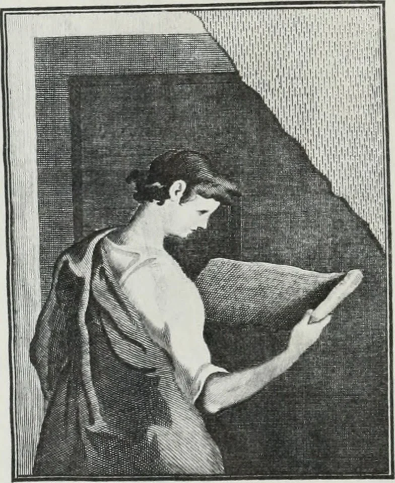 An illustration from Museum Odescalchum, sive, Thesaurus antiquarum gemmarum : cum imaginibus in iisdem insculptis, et iisdem exsculptis, quæ a serenissima Christina svecorum regina collectæ in Museo Odescalcho adservantur, et a Petro Sancte Bartolo quondam incisæ, nunc primum in lucem proferuntur .., 1751, leaf 1