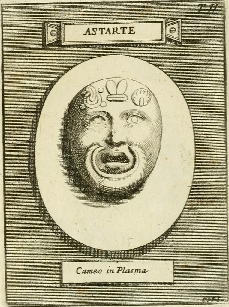 An illustration from Museum Odescalchum, sive, Thesaurus antiquarum gemmarum : cum imaginibus in iisdem insculptis, et iisdem exsculptis, quæ a serenissima Christina svecorum regina collectæ in Museo Odescalcho adservantur, et a Petro Sancte Bartolo quondam incisæ, nunc primum in lucem proferuntur .., 1751, leaf 118