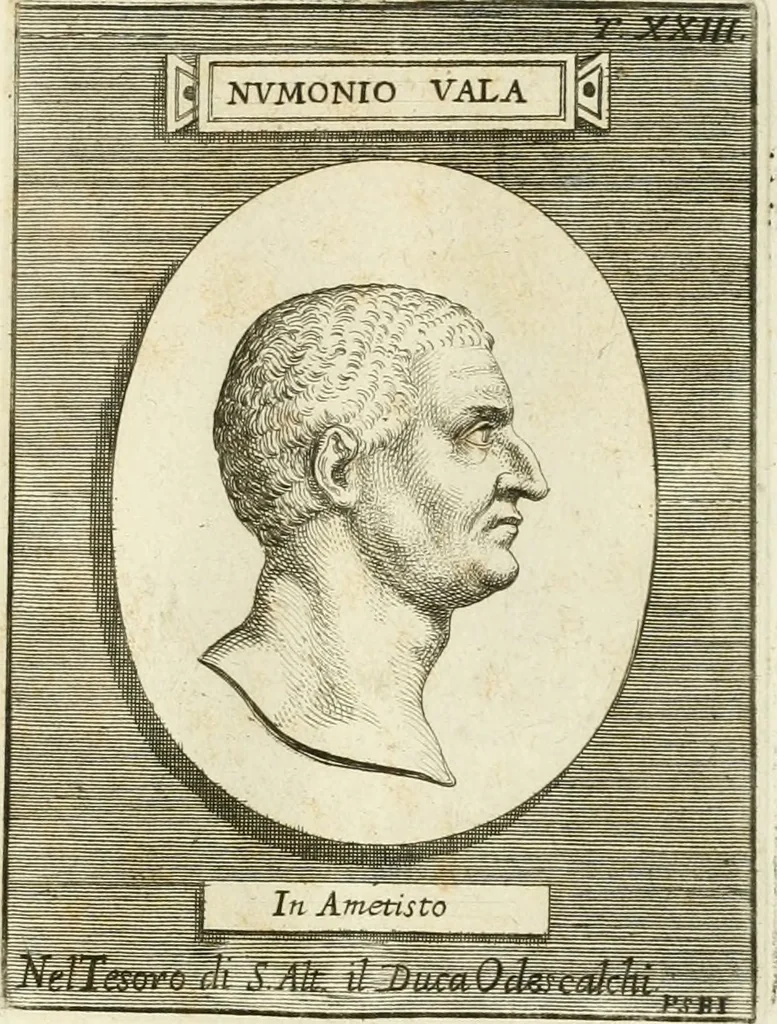 An illustration from Museum Odescalchum, sive, Thesaurus antiquarum gemmarum : cum imaginibus in iisdem insculptis, et iisdem exsculptis, quæ a serenissima Christina svecorum regina collectæ in Museo Odescalcho adservantur, et a Petro Sancte Bartolo quondam incisæ, nunc primum in lucem proferuntur .., 1751, leaf 160