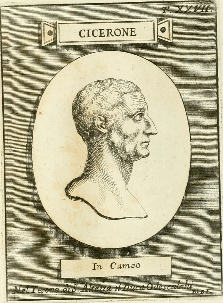 An illustration from Museum Odescalchum, sive, Thesaurus antiquarum gemmarum : cum imaginibus in iisdem insculptis, et iisdem exsculptis, quæ a serenissima Christina svecorum regina collectæ in Museo Odescalcho adservantur, et a Petro Sancte Bartolo quondam incisæ, nunc primum in lucem proferuntur .., 1751, leaf 168