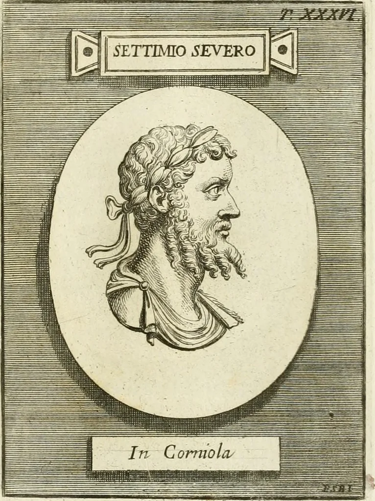 An illustration from Museum Odescalchum, sive, Thesaurus antiquarum gemmarum : cum imaginibus in iisdem insculptis, et iisdem exsculptis, quæ a serenissima Christina svecorum regina collectæ in Museo Odescalcho adservantur, et a Petro Sancte Bartolo quondam incisæ, nunc primum in lucem proferuntur .., 1751, leaf 186