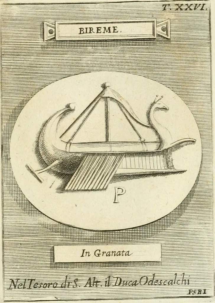 An illustration from Museum Odescalchum, sive, Thesaurus antiquarum gemmarum : cum imaginibus in iisdem insculptis, et iisdem exsculptis, quæ a serenissima Christina svecorum regina collectæ in Museo Odescalcho adservantur, et a Petro Sancte Bartolo quondam incisæ, nunc primum in lucem proferuntur .., 1751, leaf 206
