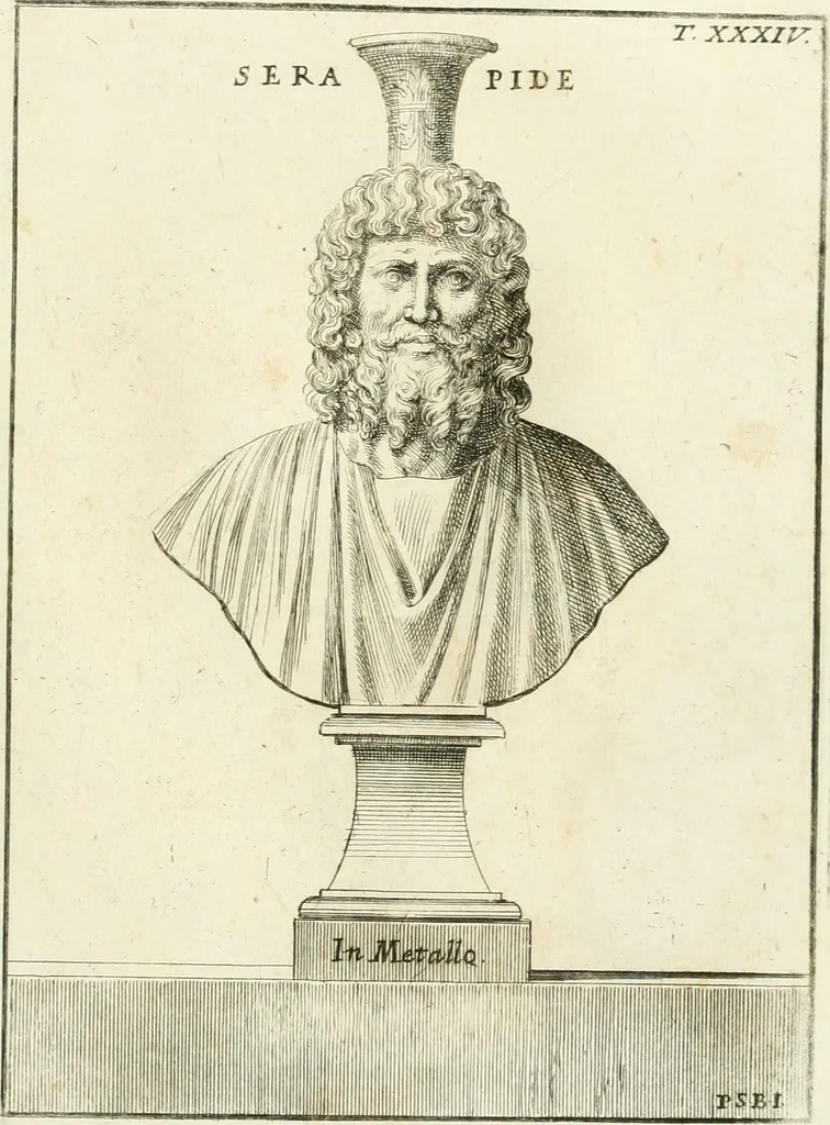 An illustration from Museum Odescalchum, sive, Thesaurus antiquarum gemmarum : cum imaginibus in iisdem insculptis, et iisdem exsculptis, quæ a serenissima Christina svecorum regina collectæ in Museo Odescalcho adservantur, et a Petro Sancte Bartolo quondam incisæ, nunc primum in lucem proferuntur .., 1751, leaf 222