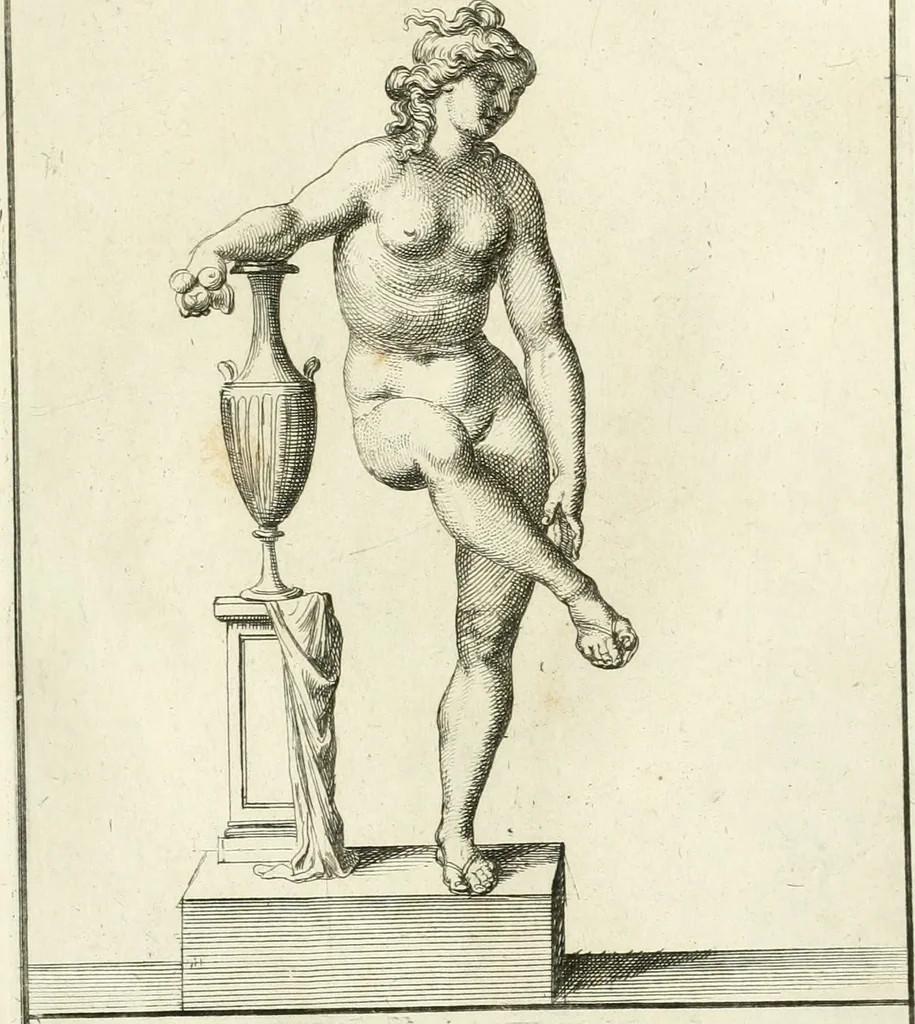 An illustration from Museum Odescalchum, sive, Thesaurus antiquarum gemmarum : cum imaginibus in iisdem insculptis, et iisdem exsculptis, quæ a serenissima Christina svecorum regina collectæ in Museo Odescalcho adservantur, et a Petro Sancte Bartolo quondam incisæ, nunc primum in lucem proferuntur .., 1751, leaf 228