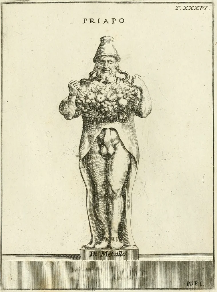 An illustration from Museum Odescalchum, sive, Thesaurus antiquarum gemmarum : cum imaginibus in iisdem insculptis, et iisdem exsculptis, quæ a serenissima Christina svecorum regina collectæ in Museo Odescalcho adservantur, et a Petro Sancte Bartolo quondam incisæ, nunc primum in lucem proferuntur .., 1751, leaf 230