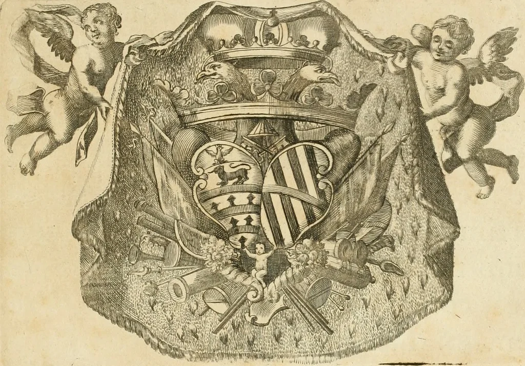 An illustration from Museum Odescalchum, sive, Thesaurus antiquarum gemmarum : cum imaginibus in iisdem insculptis, et iisdem exsculptis, quæ a serenissima Christina svecorum regina collectæ in Museo Odescalcho adservantur, et a Petro Sancte Bartolo quondam incisæ, nunc primum in lucem proferuntur .., 1751, leaf 8