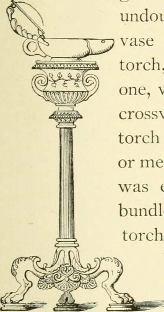 An illustration from Museum of antiquity : a description of ancient life : the employments, amusements, customs and habits, the cities, palaces, monuments and tombs, the literature and fine arts of 3,000 years ago, 1882, leaf 316