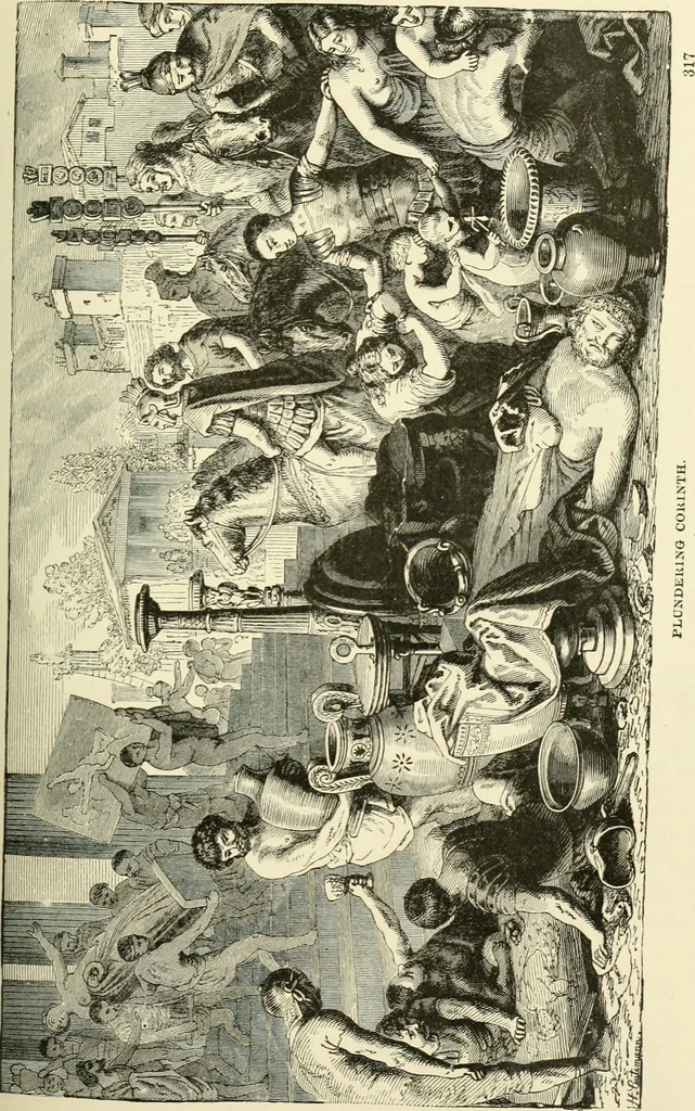 An illustration from Museum of antiquity : a description of ancient life : the employments, amusements, customs and habits, the cities, palaces, monuments and tombs, the literature and fine arts of 3,000 years ago, 1882, leaf 340