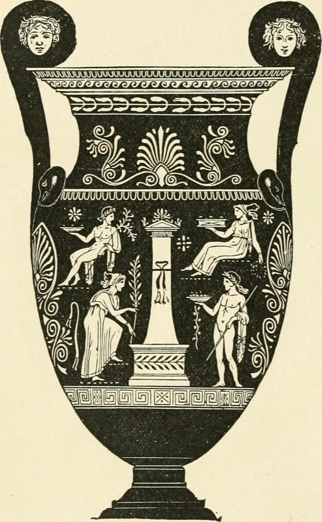An illustration from Museum of antiquity : a description of ancient life : the employments, amusements, customs and habits, the cities, palaces, monuments and tombs, the literature and fine arts of 3,000 years ago, 1882, leaf 359