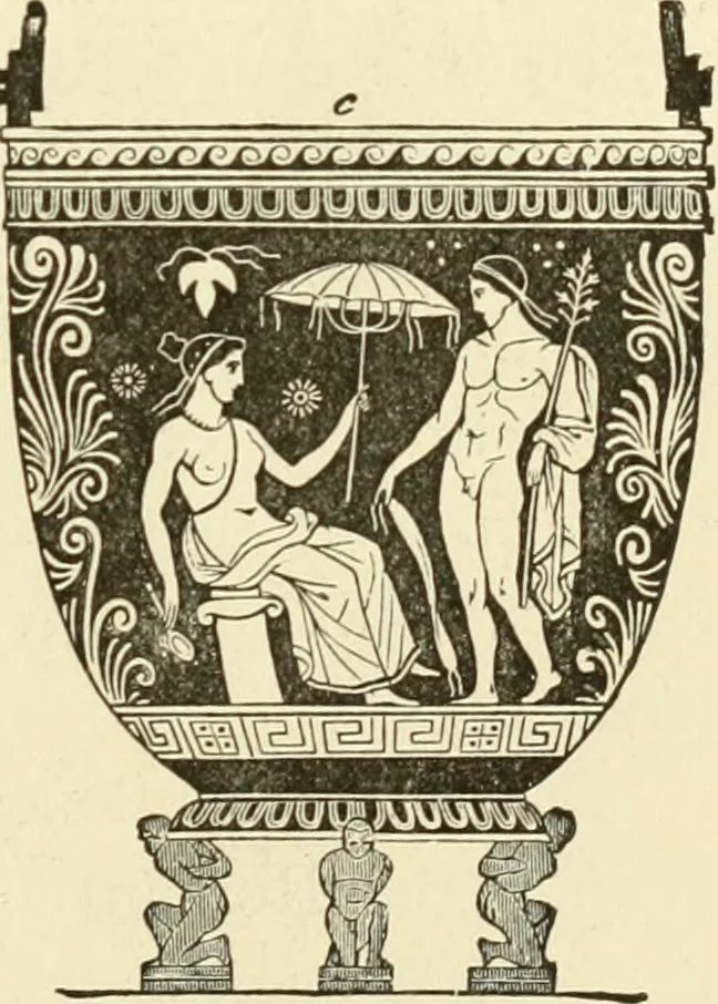 An illustration from Museum of antiquity : a description of ancient life : the employments, amusements, customs and habits, the cities, palaces, monuments and tombs, the literature and fine arts of 3,000 years ago, 1882, leaf 360