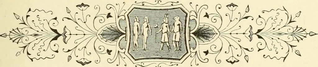 An illustration from Museum of antiquity : a description of ancient life : the employments, amusements, customs and habits, the cities, palaces, monuments and tombs, the literature and fine arts of 3,000 years ago, 1882, leaf 412