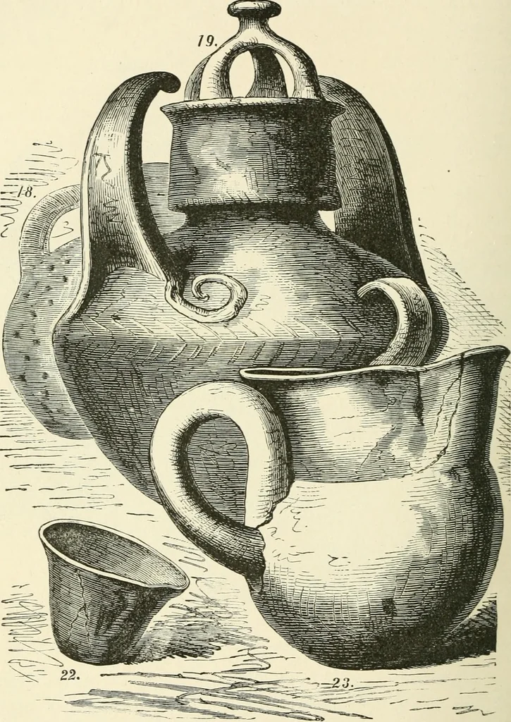 An illustration from Museum of antiquity : a description of ancient life : the employments, amusements, customs and habits, the cities, palaces, monuments and tombs, the literature and fine arts of 3,000 years ago, 1882, leaf 427