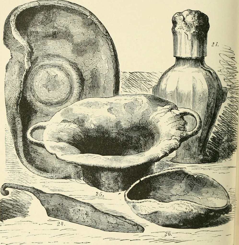 An illustration from Museum of antiquity : a description of ancient life : the employments, amusements, customs and habits, the cities, palaces, monuments and tombs, the literature and fine arts of 3,000 years ago, 1882, leaf 431