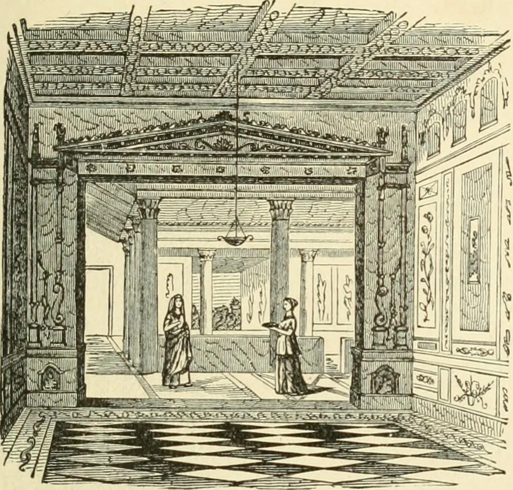An illustration from Museum of antiquity : a description of ancient life : the employments, amusements, customs and habits, the cities, palaces, monuments and tombs, the literature and fine arts of 3,000 years ago, 1882, leaf 44