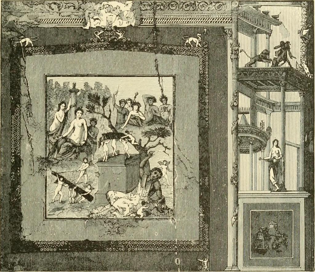 An illustration from Museum of antiquity : a description of ancient life : the employments, amusements, customs and habits, the cities, palaces, monuments and tombs, the literature and fine arts of 3,000 years ago, 1882, leaf 48