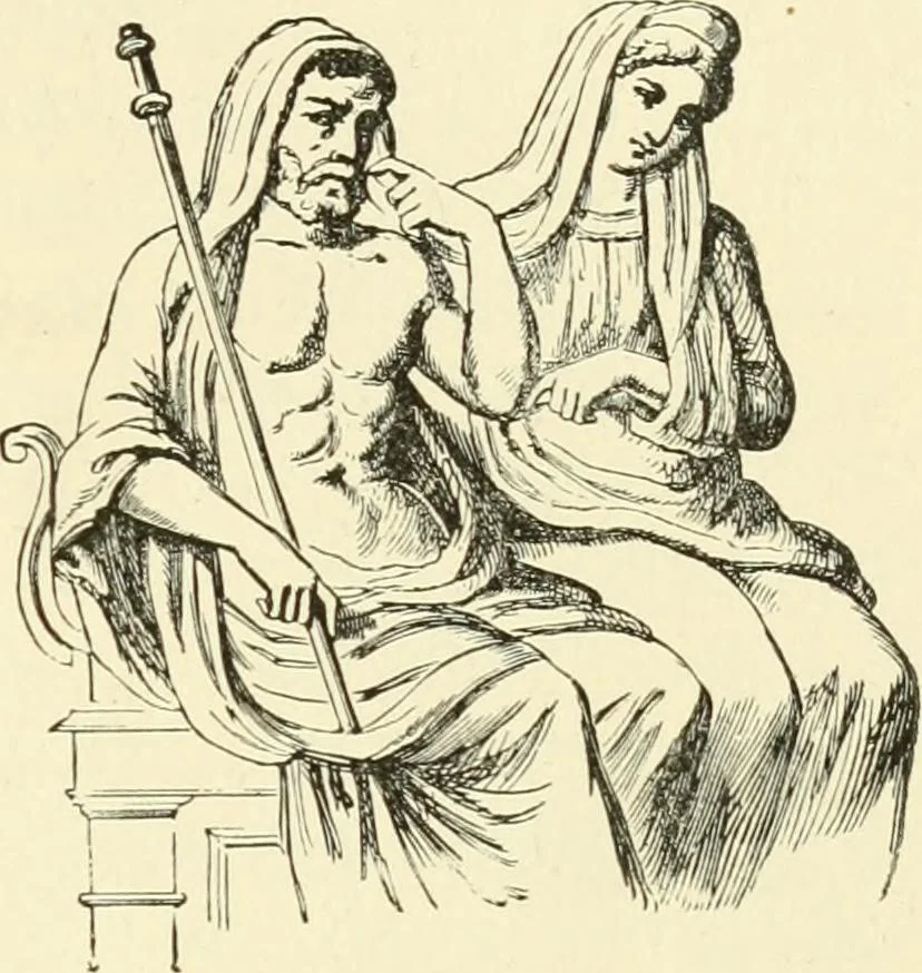 An illustration from Museum of antiquity : a description of ancient life : the employments, amusements, customs and habits, the cities, palaces, monuments and tombs, the literature and fine arts of 3,000 years ago, 1882, leaf 534