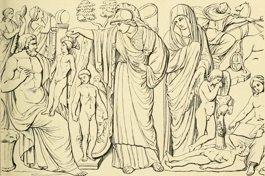 An illustration from Museum of antiquity : a description of ancient life : the employments, amusements, customs and habits, the cities, palaces, monuments and tombs, the literature and fine arts of 3,000 years ago, 1882, leaf 648