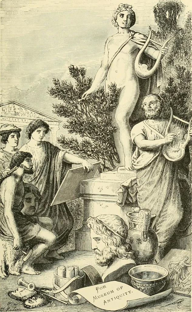 An illustration from Museum of antiquity : a description of ancient life : the employments, amusements, customs and habits, the cities, palaces, monuments and tombs, the literature and fine arts of 3,000 years ago, 1882, leaf 676