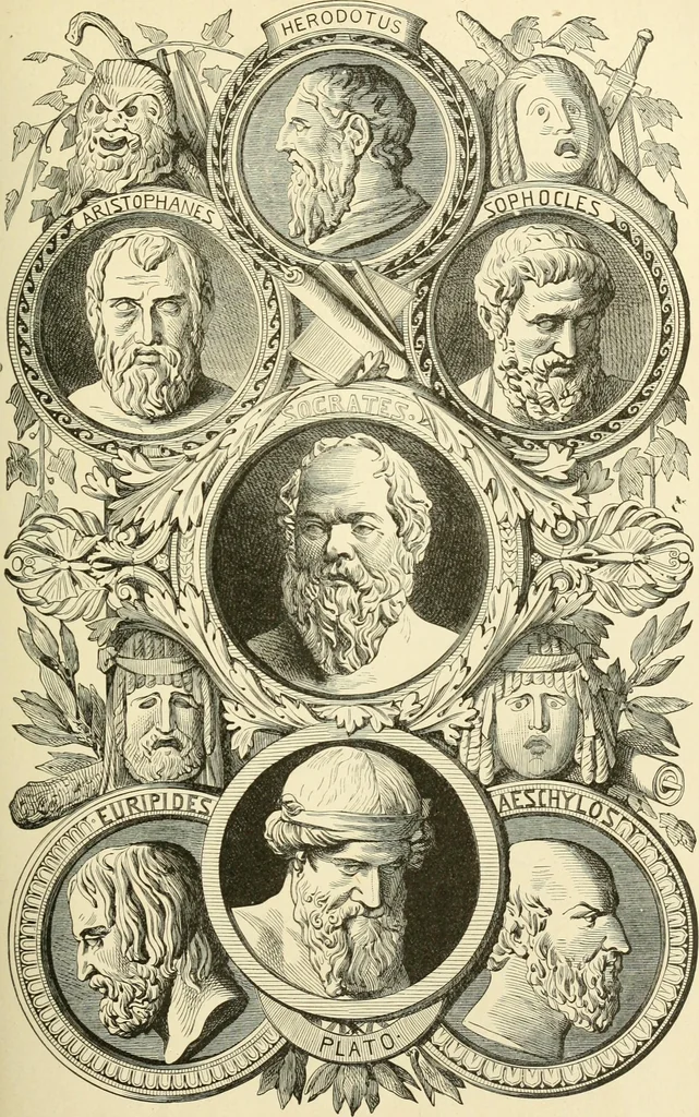 An illustration from Museum of antiquity : a description of ancient life : the employments, amusements, customs and habits, the cities, palaces, monuments and tombs, the literature and fine arts of 3,000 years ago, 1882, leaf 744