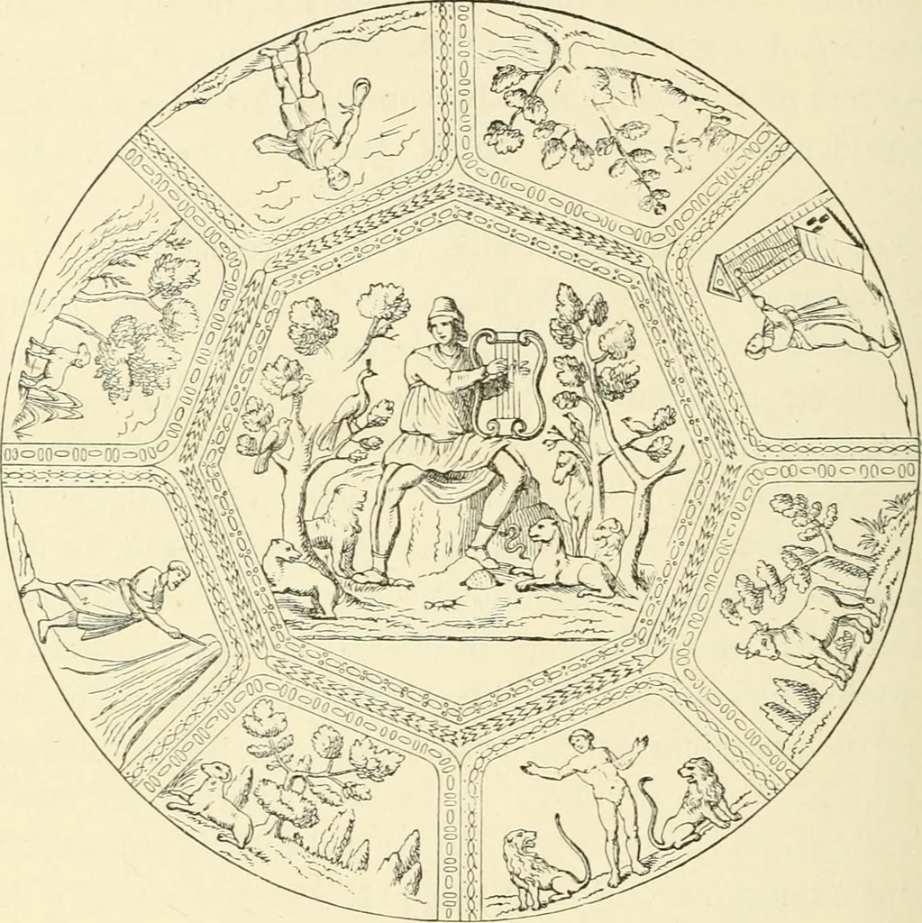 An illustration from Museum of antiquity : a description of ancient life : the employments, amusements, customs and habits, the cities, palaces, monuments and tombs, the literature and fine arts of 3,000 years ago, 1882, leaf 945