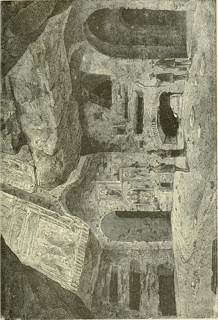An illustration from Museum of antiquity : a description of ancient life : the employments, amusements, customs and habits, the cities, palaces, monuments and tombs, the literature and fine arts of 3,000 years ago, 1882, leaf 948