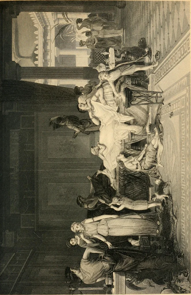 An illustration from Museum of antiquity; a description of ancient life: the employments, amusements, customs and habits, the cities, places, monuments and tombs, the literature and fine arts of 3,000 years ago, 1887, leaf 120