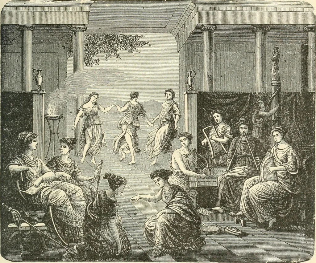 An illustration from Museum of antiquity; a description of ancient life: the employments, amusements, customs and habits, the cities, places, monuments and tombs, the literature and fine arts of 3,000 years ago, 1887, leaf 216
