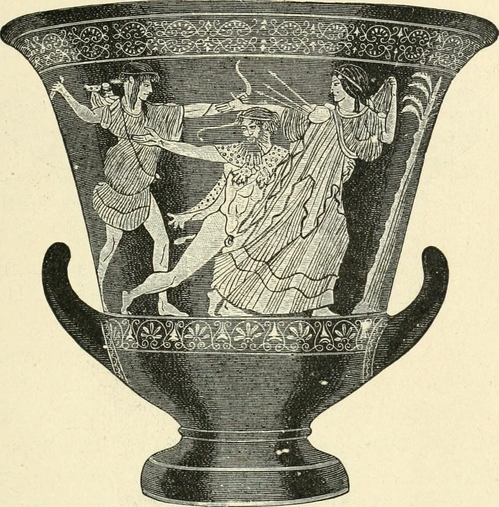 An illustration from Museum of antiquity; a description of ancient life: the employments, amusements, customs and habits, the cities, places, monuments and tombs, the literature and fine arts of 3,000 years ago, 1887, leaf 346