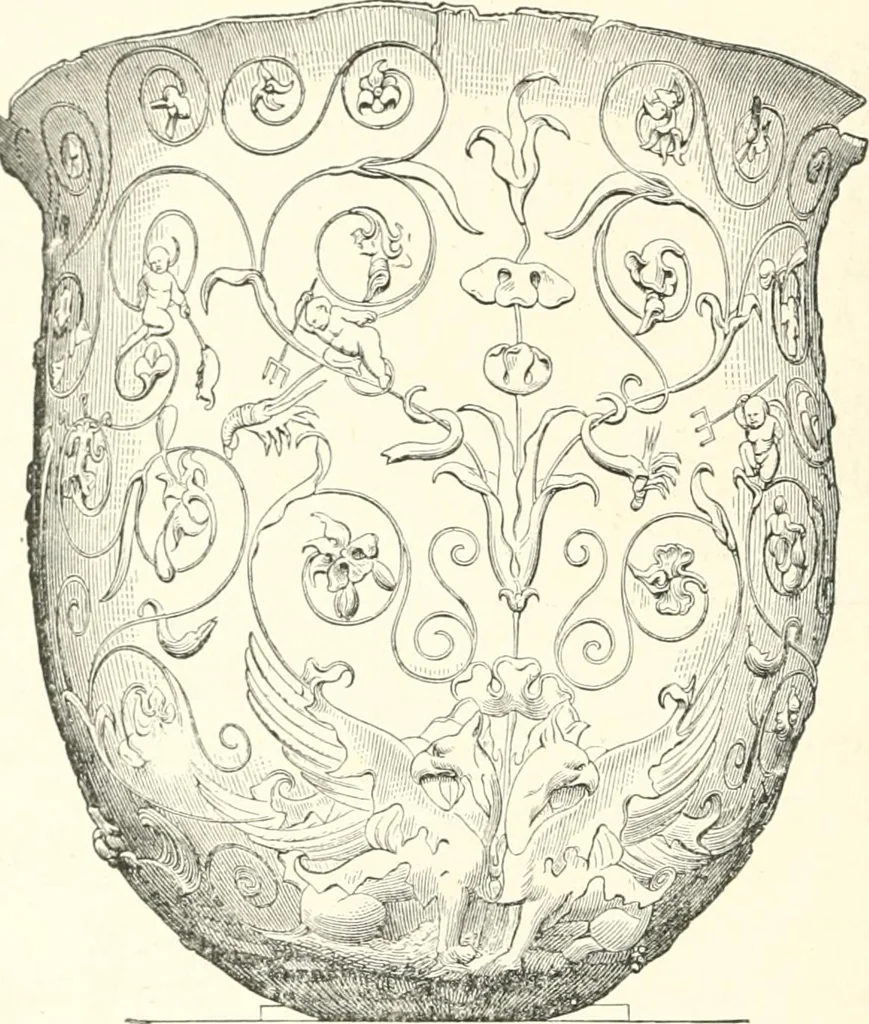 An illustration from Museum of antiquity; a description of ancient life: the employments, amusements, customs and habits, the cities, places, monuments and tombs, the literature and fine arts of 3,000 years ago, 1887, leaf 353
