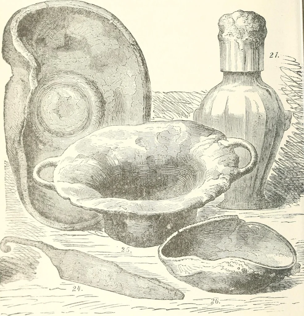 An illustration from Museum of antiquity; a description of ancient life: the employments, amusements, customs and habits, the cities, places, monuments and tombs, the literature and fine arts of 3,000 years ago, 1887, leaf 419