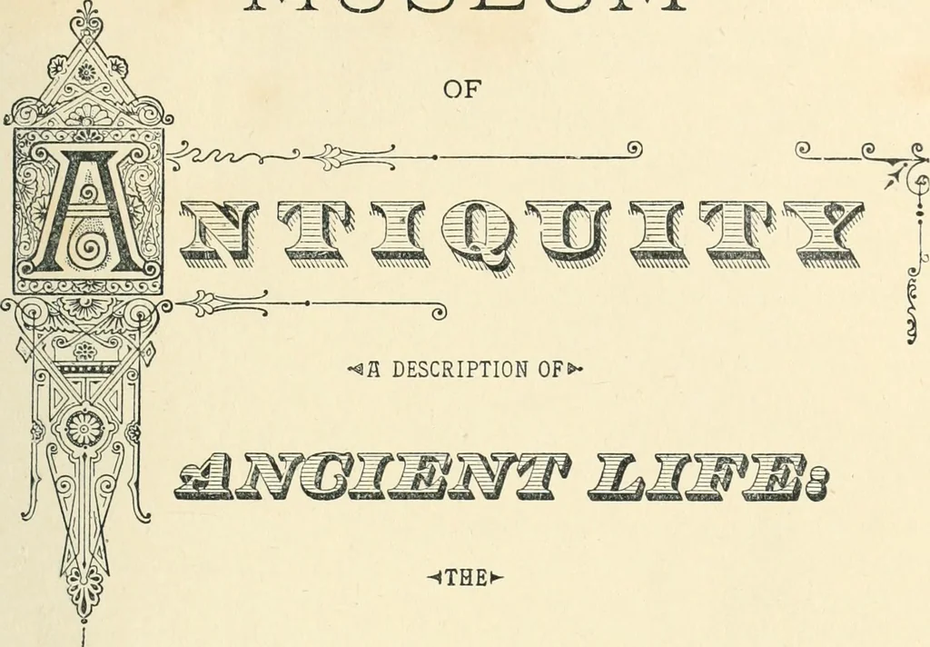 An illustration from Museum of antiquity; a description of ancient life: the employments, amusements, customs and habits, the cities, places, monuments and tombs, the literature and fine arts of 3,000 years ago, 1887, leaf 8