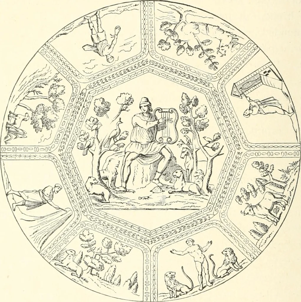 An illustration from Museum of antiquity; a description of ancient life: the employments, amusements, customs and habits, the cities, places, monuments and tombs, the literature and fine arts of 3,000 years ago, 1887, leaf 927