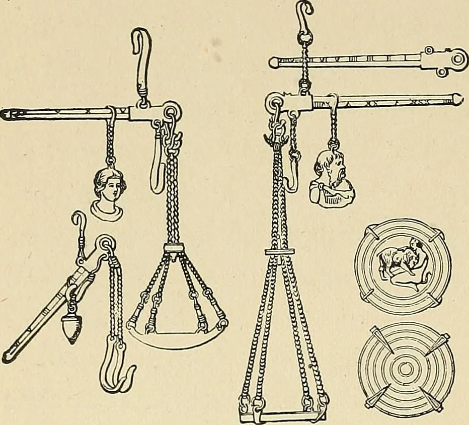 An illustration from Museum of antiquity; a description of ancient life: the employments, amusements, customs and habits, the cities, palaces, monuments and tombs, the literature and fine arts of 3,000 years ago, 1883, leaf 105