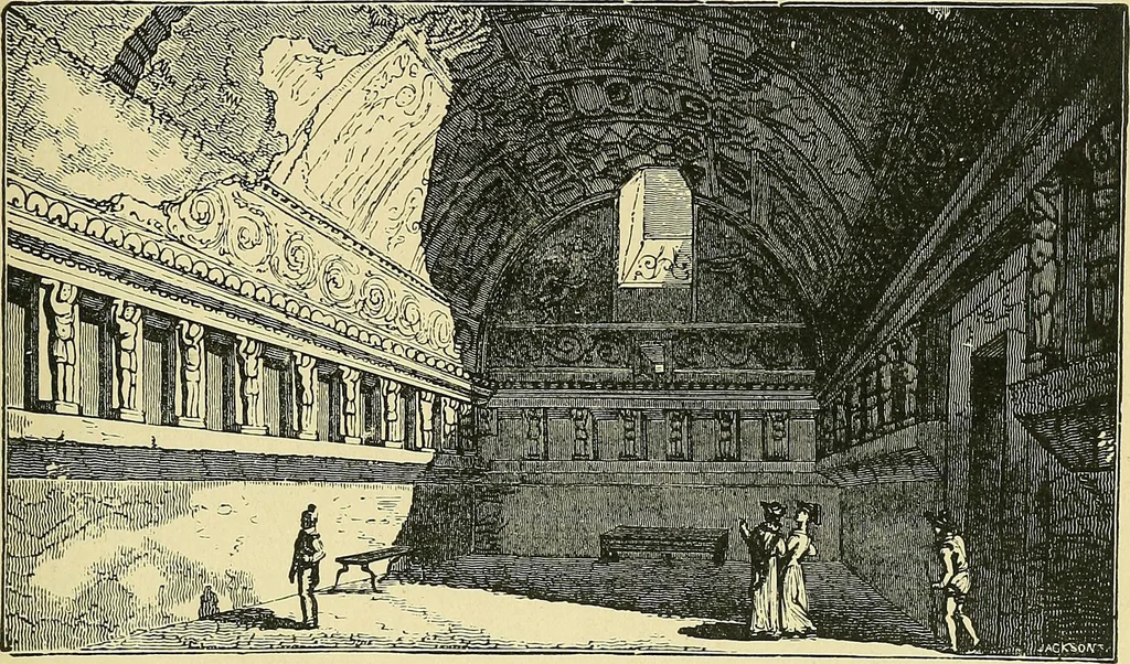 An illustration from Museum of antiquity; a description of ancient life: the employments, amusements, customs and habits, the cities, palaces, monuments and tombs, the literature and fine arts of 3,000 years ago, 1883, leaf 164