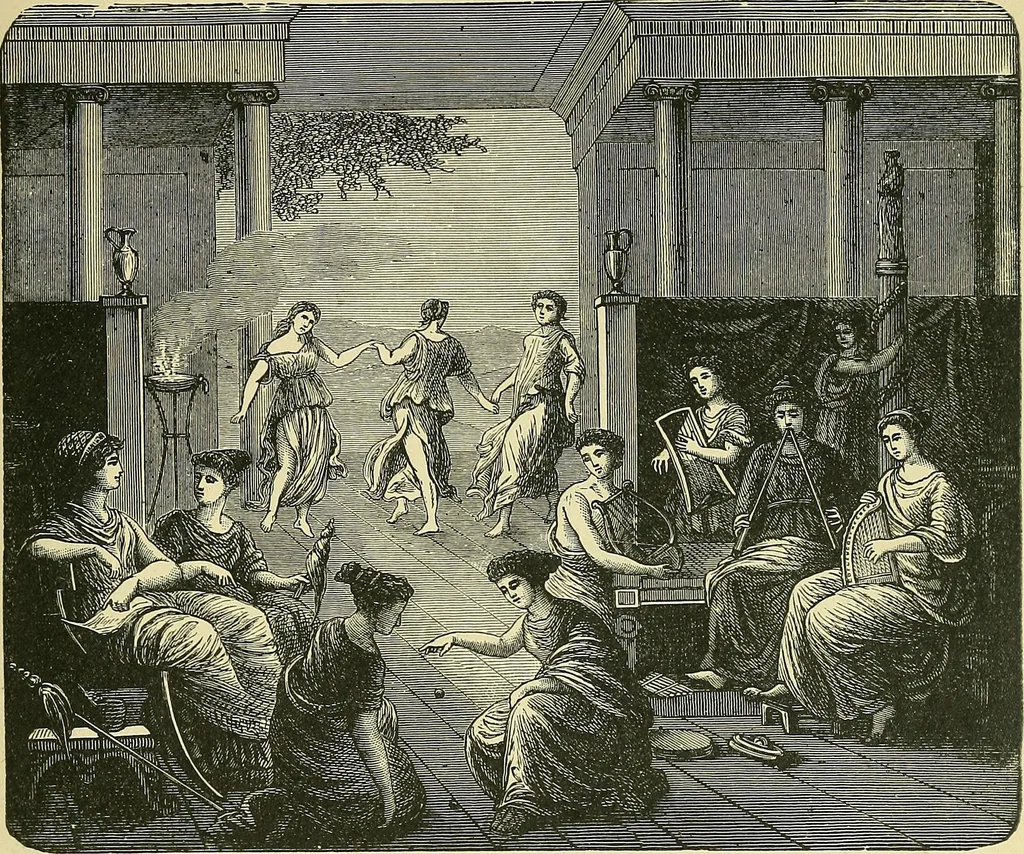 An illustration from Museum of antiquity; a description of ancient life: the employments, amusements, customs and habits, the cities, palaces, monuments and tombs, the literature and fine arts of 3,000 years ago, 1883, leaf 218