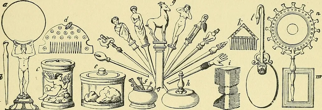 An illustration from Museum of antiquity; a description of ancient life: the employments, amusements, customs and habits, the cities, palaces, monuments and tombs, the literature and fine arts of 3,000 years ago, 1883, leaf 244