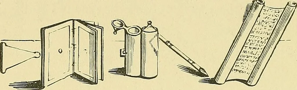 An illustration from Museum of antiquity; a description of ancient life: the employments, amusements, customs and habits, the cities, palaces, monuments and tombs, the literature and fine arts of 3,000 years ago, 1883, leaf 300