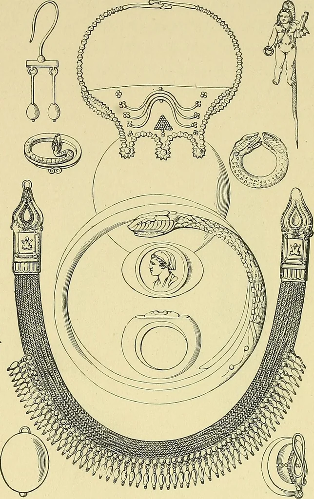 An illustration from Museum of antiquity; a description of ancient life: the employments, amusements, customs and habits, the cities, palaces, monuments and tombs, the literature and fine arts of 3,000 years ago, 1883, leaf 322