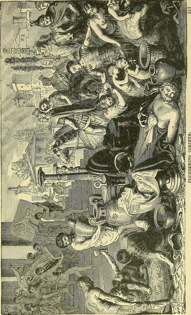 An illustration from Museum of antiquity; a description of ancient life: the employments, amusements, customs and habits, the cities, palaces, monuments and tombs, the literature and fine arts of 3,000 years ago, 1883, leaf 334