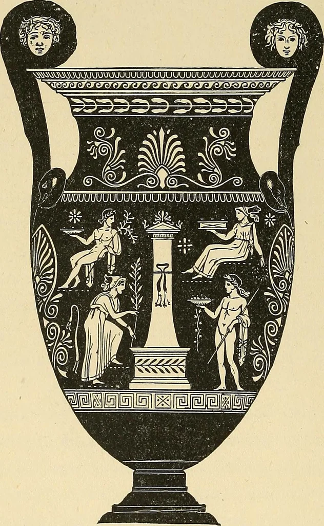 An illustration from Museum of antiquity; a description of ancient life: the employments, amusements, customs and habits, the cities, palaces, monuments and tombs, the literature and fine arts of 3,000 years ago, 1883, leaf 353