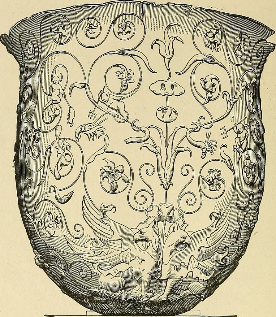 An illustration from Museum of antiquity; a description of ancient life: the employments, amusements, customs and habits, the cities, palaces, monuments and tombs, the literature and fine arts of 3,000 years ago, 1883, leaf 357