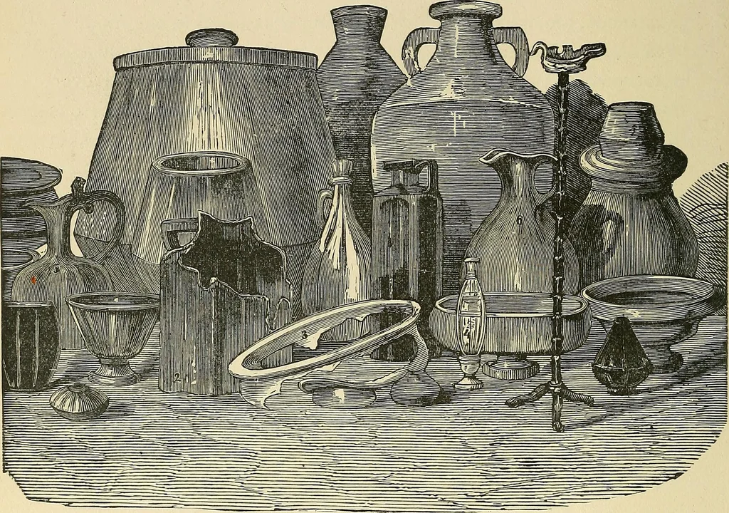 An illustration from Museum of antiquity; a description of ancient life: the employments, amusements, customs and habits, the cities, palaces, monuments and tombs, the literature and fine arts of 3,000 years ago, 1883, leaf 363