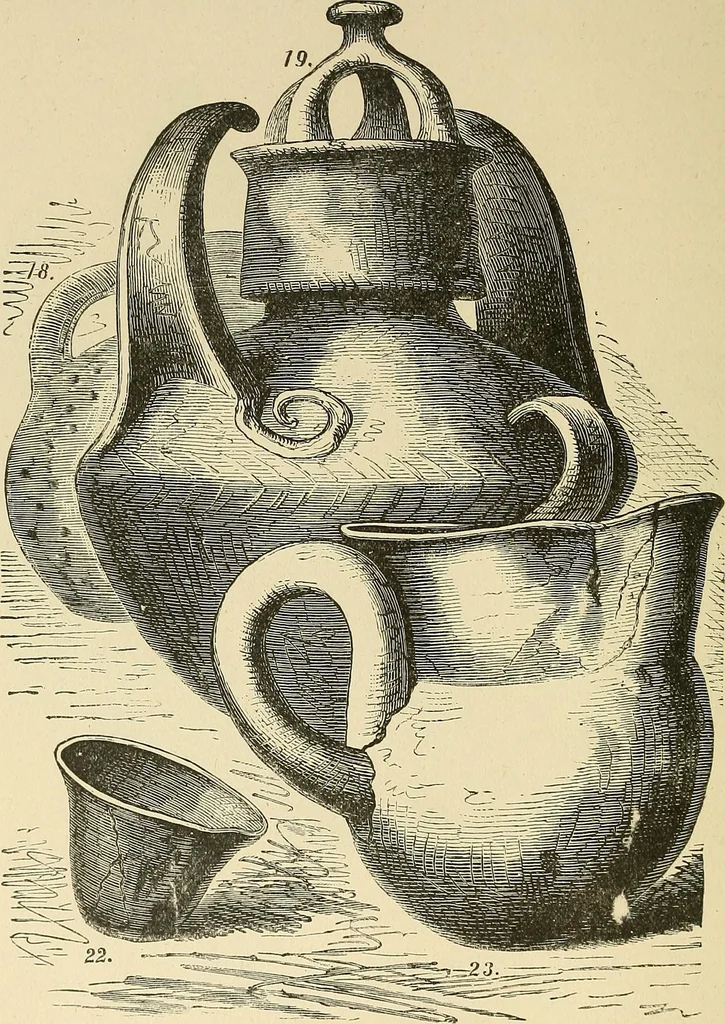 An illustration from Museum of antiquity; a description of ancient life: the employments, amusements, customs and habits, the cities, palaces, monuments and tombs, the literature and fine arts of 3,000 years ago, 1883, leaf 421
