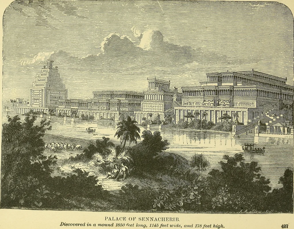 An illustration from Museum of antiquity; a description of ancient life: the employments, amusements, customs and habits, the cities, palaces, monuments and tombs, the literature and fine arts of 3,000 years ago, 1883, leaf 448