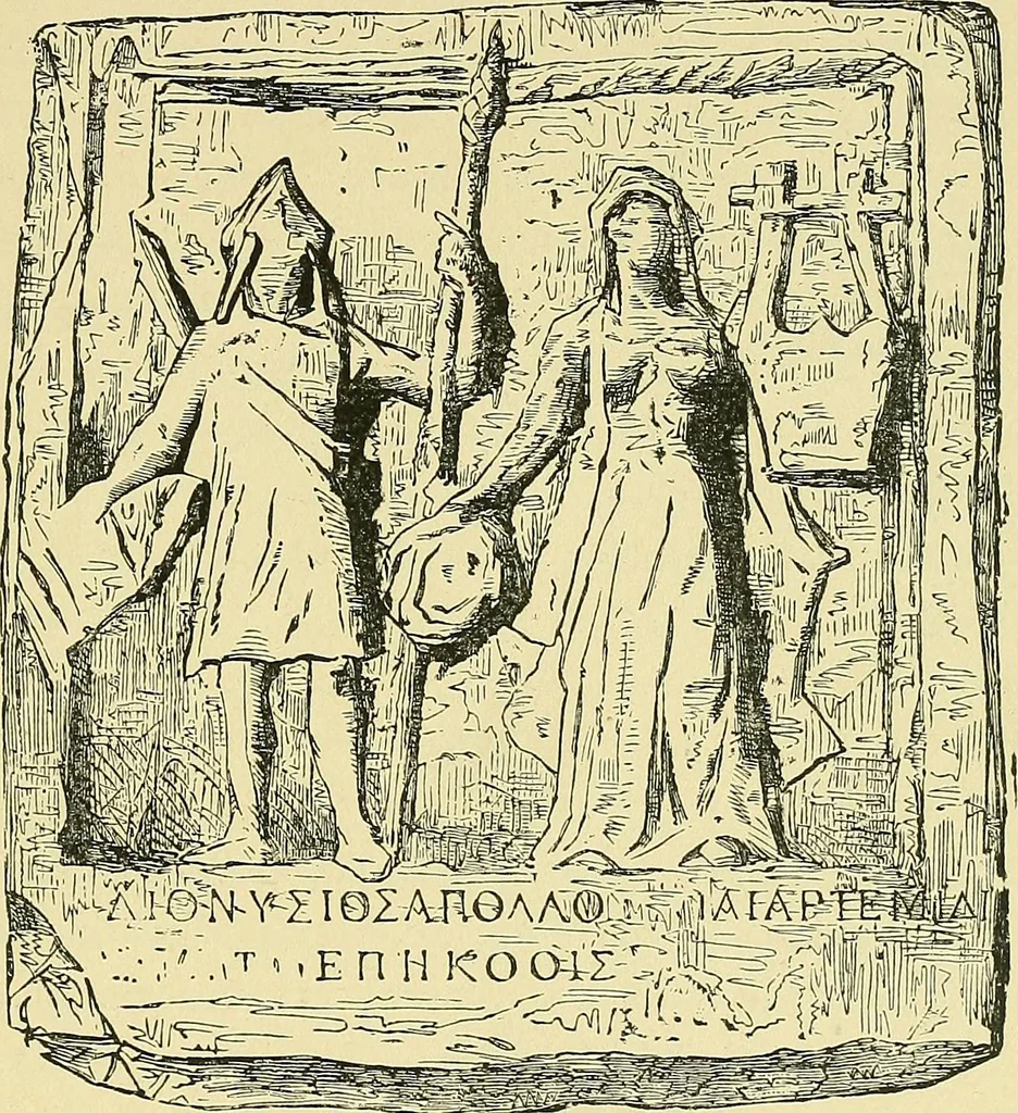 An illustration from Museum of antiquity; a description of ancient life: the employments, amusements, customs and habits, the cities, palaces, monuments and tombs, the literature and fine arts of 3,000 years ago, 1883, leaf 588