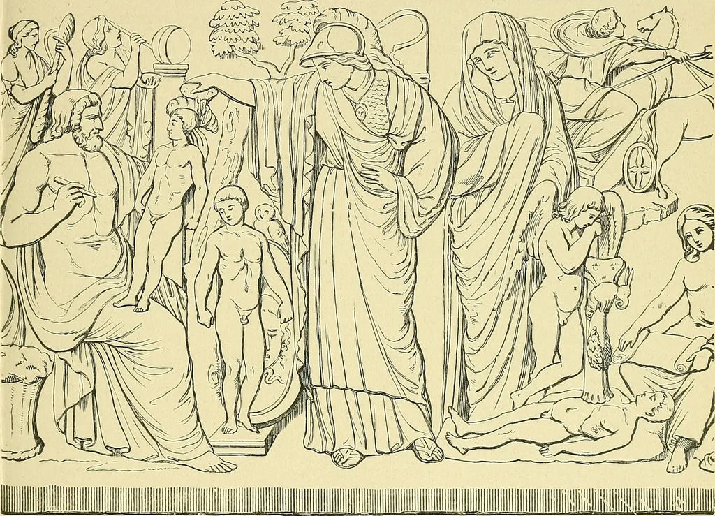 An illustration from Museum of antiquity; a description of ancient life: the employments, amusements, customs and habits, the cities, palaces, monuments and tombs, the literature and fine arts of 3,000 years ago, 1883, leaf 642