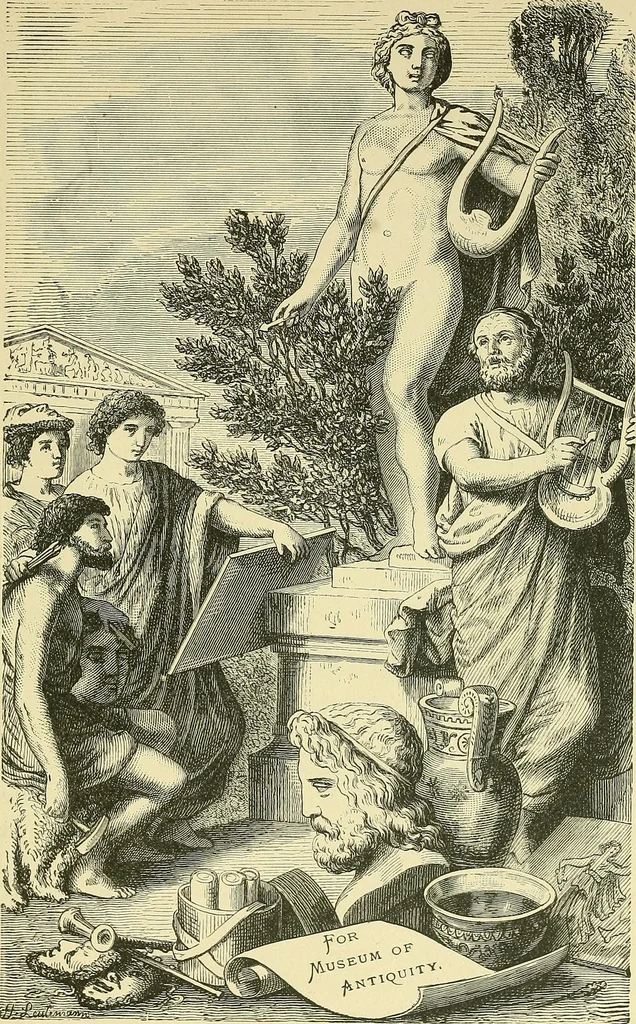 An illustration from Museum of antiquity; a description of ancient life: the employments, amusements, customs and habits, the cities, palaces, monuments and tombs, the literature and fine arts of 3,000 years ago, 1883, leaf 670