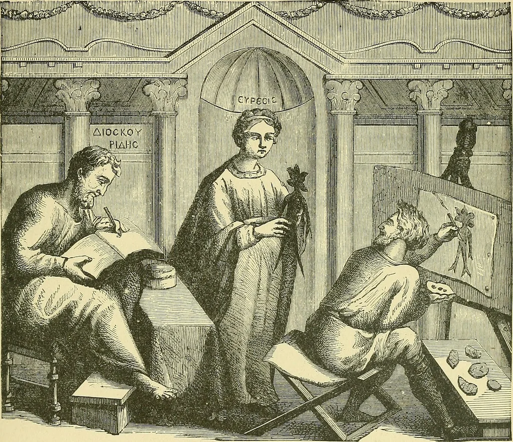 An illustration from Museum of antiquity; a description of ancient life: the employments, amusements, customs and habits, the cities, palaces, monuments and tombs, the literature and fine arts of 3,000 years ago, 1883, leaf 680