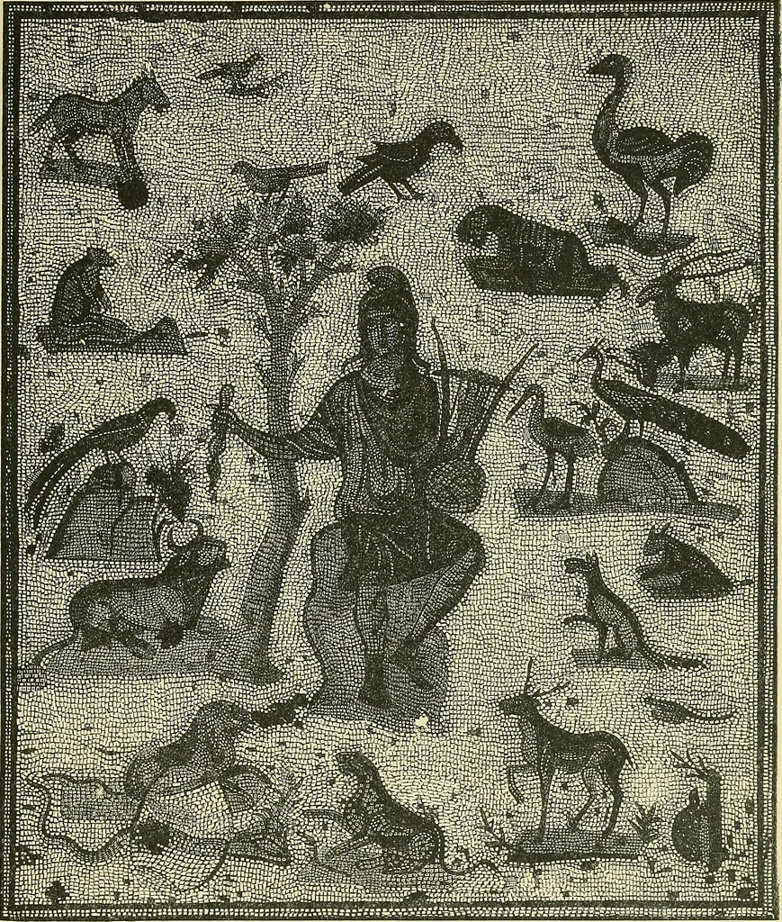 An illustration from Museum of antiquity; a description of ancient life: the employments, amusements, customs and habits, the cities, palaces, monuments and tombs, the literature and fine arts of 3,000 years ago, 1883, leaf 730